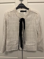 Zara Tweed White Chanel Type