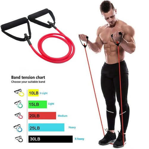 Resistance bands with handles - with,
