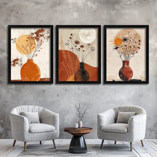 Abstract botanical art set - abstract,