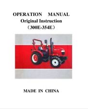 Jinma JM300 JM354E Operators Manual