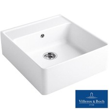 Villeroy & Boch Butler 60 1.0 Bowl White Ceramic Kitchen Sink - NO WASTE