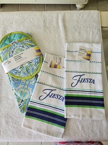 Fiesta floral kitchen towels - kitchen,