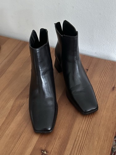 Mango authentic leather ankle