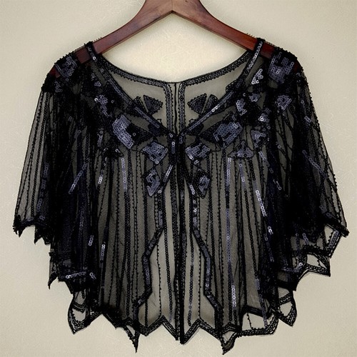 Vintage gold women 1920s - women, shawl