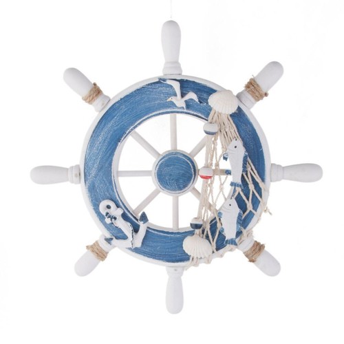 Wooden ship wheel nordic - 1, pc