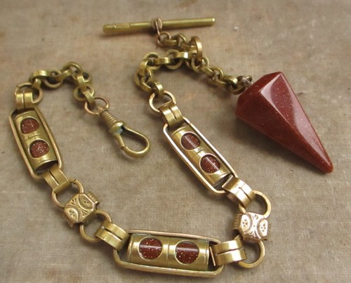 Antique victorian goldstone - antique,