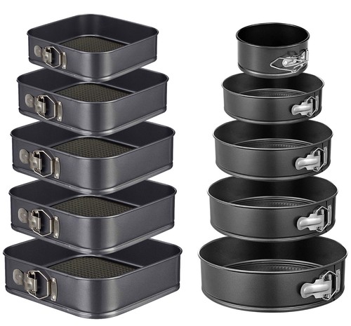 Square round cake tins baking - square,