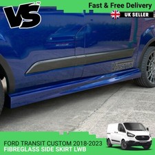 FITS FORD TRANSIT CUSTOM 18-23 SIDE SILL SKIRT LWB SPORT NOT BARS RUNNING BOARDS