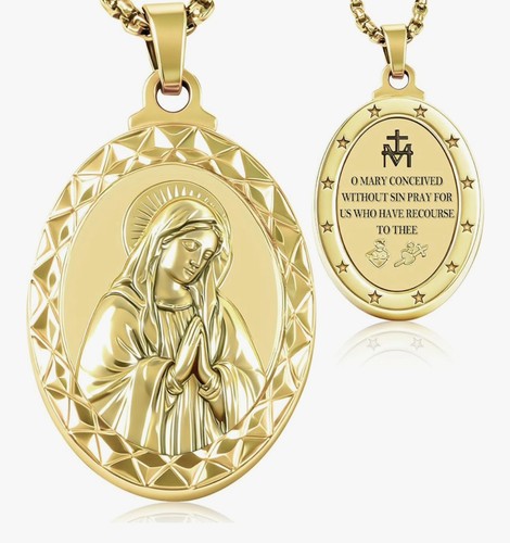 14k gold virgin - gold,