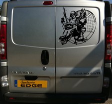 1 X SANCTUARIES EDGE 55CM PARAMOTOR PARAGLIDING PARACHUTING STICKERS DECALS