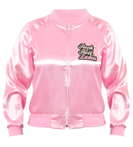 Pink rock roll satin - n,