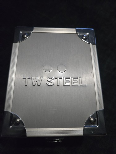 Steel mens automatic watch - t.w,