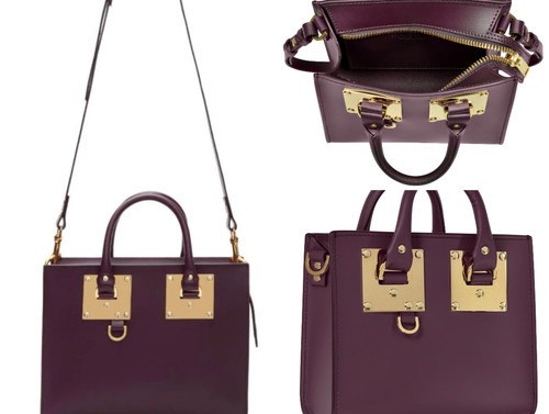 Sophie hulme aubergine saddle - aubergine,