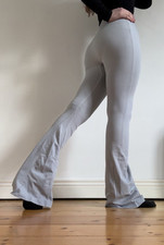 Flared White Yoga Pants Small