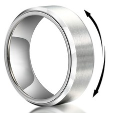 8mm Stainless Steel Mens