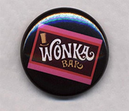 Wonka bar badge - wonka,