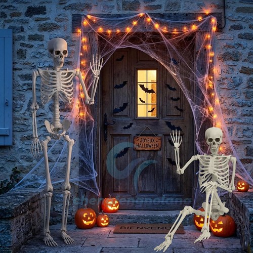 2pack 4ft halloween skeleton - 2pack,
