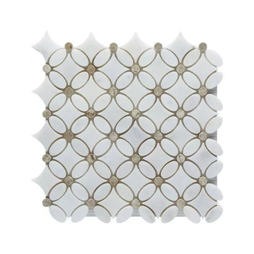 Carrara white silver shadow - silver,
