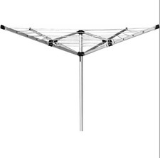 Washing Line 140cm Garden 4 Arm Rotary Airier Clothes Dryer Ground Stake Outdoor