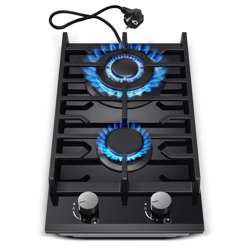 30cm gas hob burners - 30cm, glass