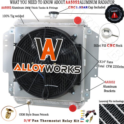 Row radiator shroud fan - 2, radiator+shroud