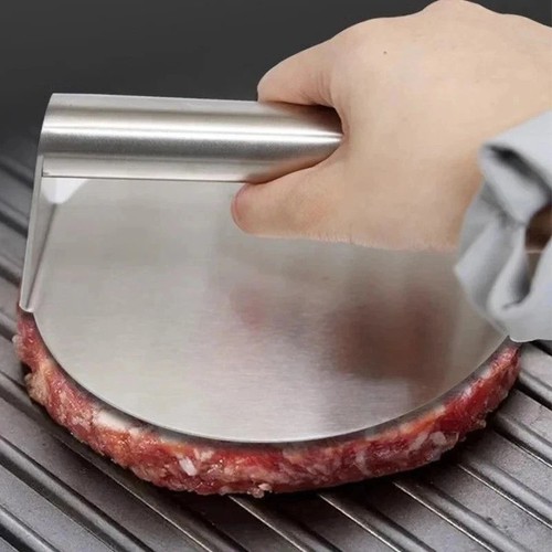 Stainless steel burger press - stainless,
