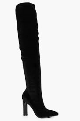 Darcy pointed velvet - velvet, thigh