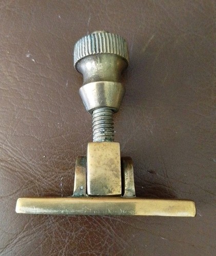 Vintage solid brass sash - vintage,