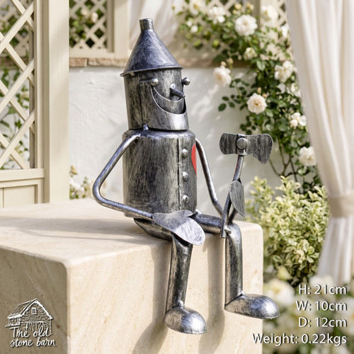 Sitting tin man - sitting,