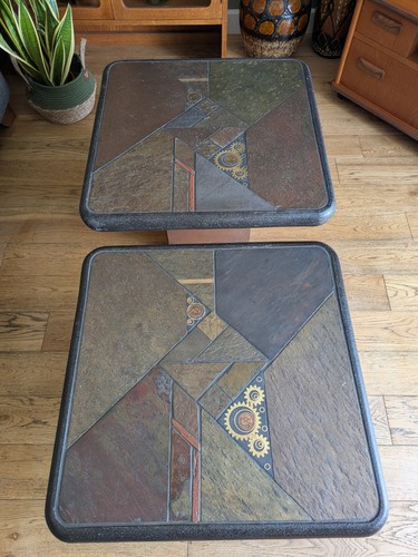 Mcm pair brutalist mosaic - of,