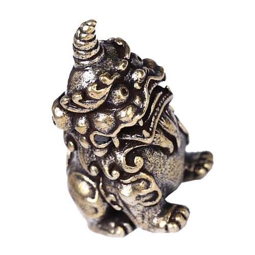 Brass kylin desktop decoration - kylin,