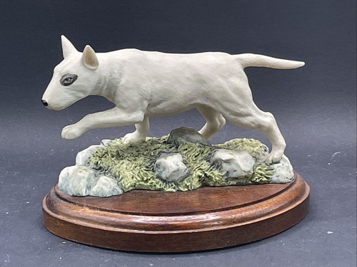 Vintage white english bull - vintage,