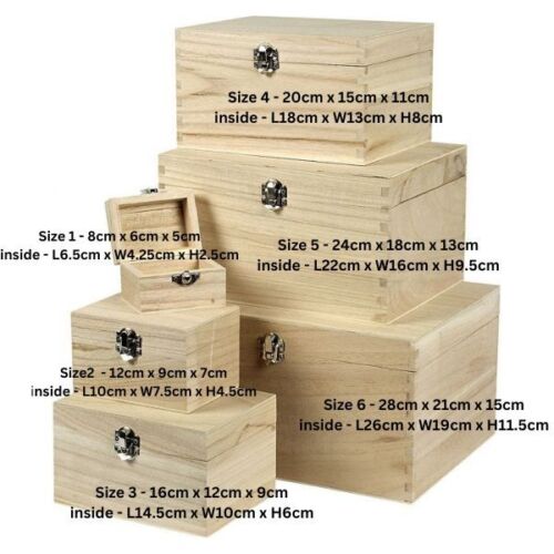 Plain wooden box - plain,