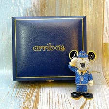 Mickey Mouse Aribas Brothers Figure Swarovski With Box From JPN