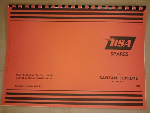 Bsa d13 d14 bantam supreme - d13,
