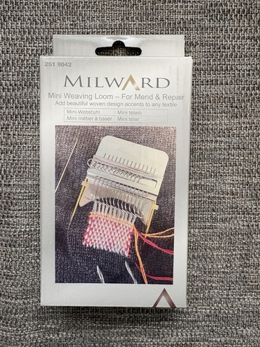 Mini mending and - weaving, loom
