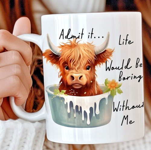 Highland cow mug funny gifts - funny,