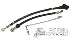 Kawasaki KH250 KH400 Front Brake Hose Kit S2 S3 Hoses Lines Pipes -- B9-09