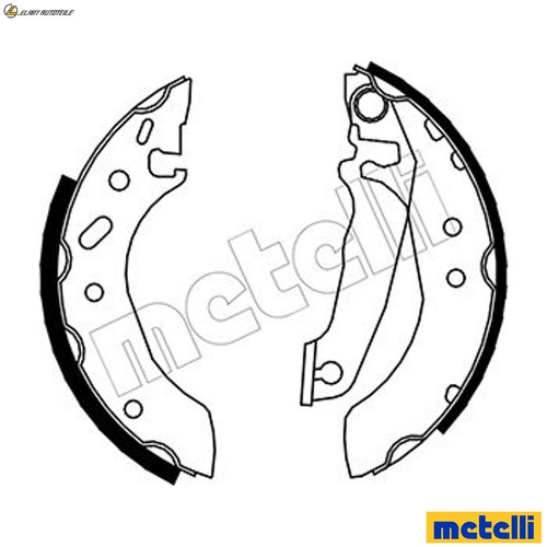 Brake shoe set 0119 - set, 53-0119