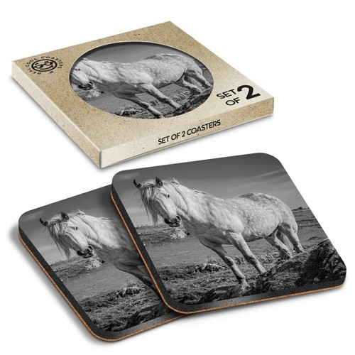 Boxed square coasters bw - 2,