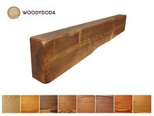 Pine Mantle Piece Beam Fireplace Shelf - 11 Wax Colours - Rustic Edge