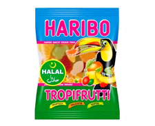 Haribo TropiFrutti  Halal Jelly Sweets 80g Kids Party Bag Fillers gummy Jellies