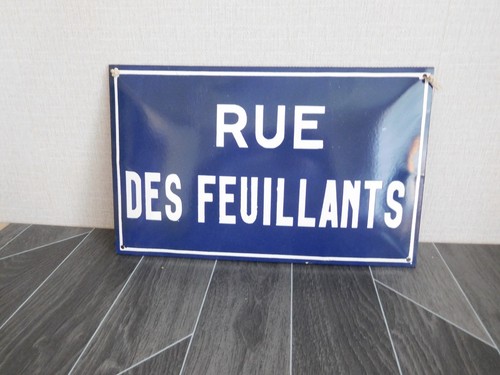 Vintage french enamel street - french,