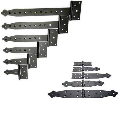 Black decorative tee - black, hinges