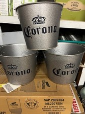 Corona Extra Galvanized Ice Beer Bottle/Can Bucket
