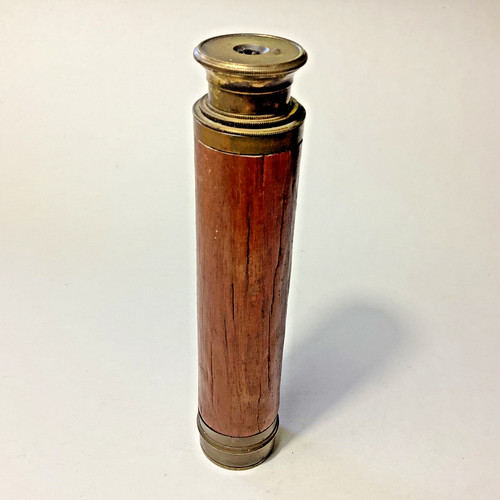 Antique brass part spyglass - antique,