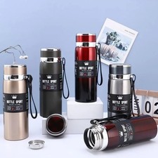 1L Stainless Steel Thermal Flask – Double Wall Hot & Cold Water Bottle