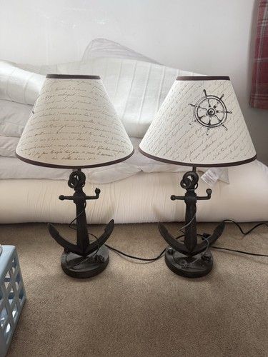 Nautical anchor themed - nautical, pair