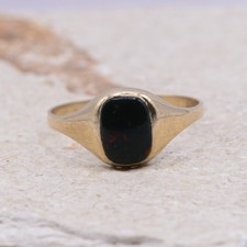 9ct Gold Vintage Bloodstone