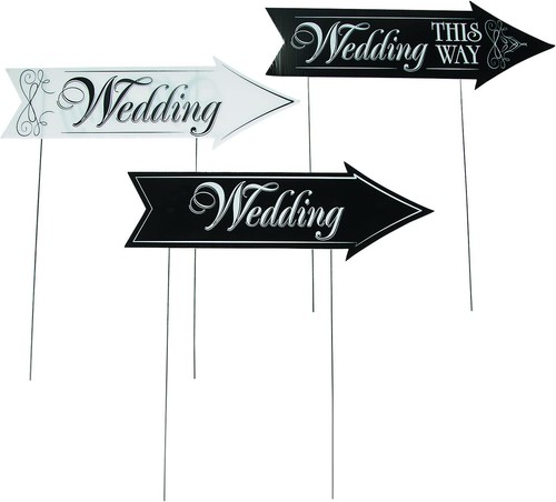 Wedding directional signs - directional,